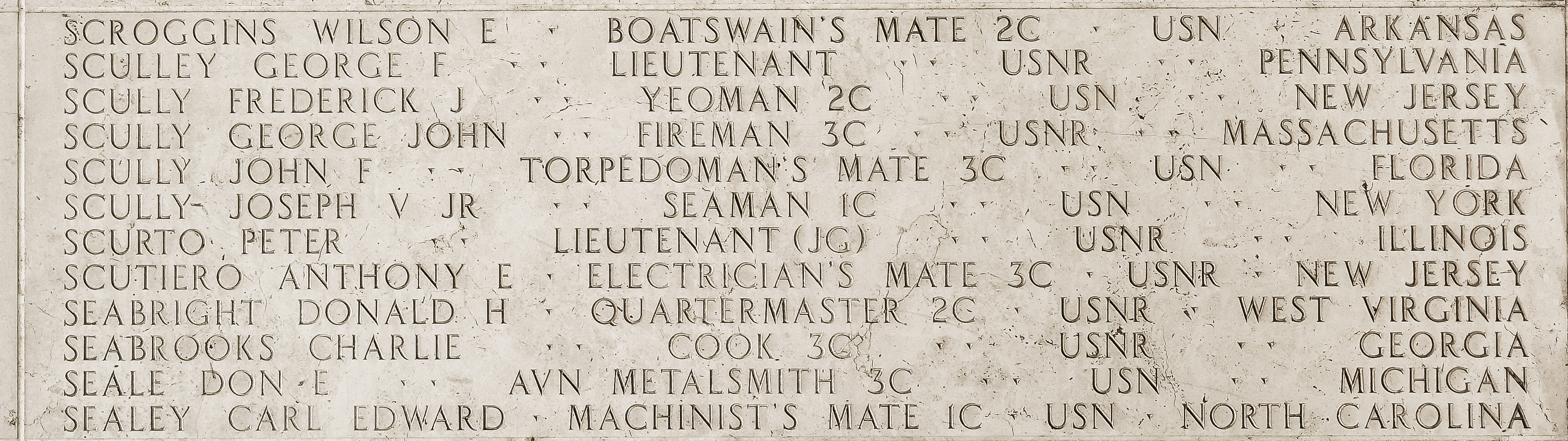 Wilson E. Scroggins, Boatswain's Mate Second Class